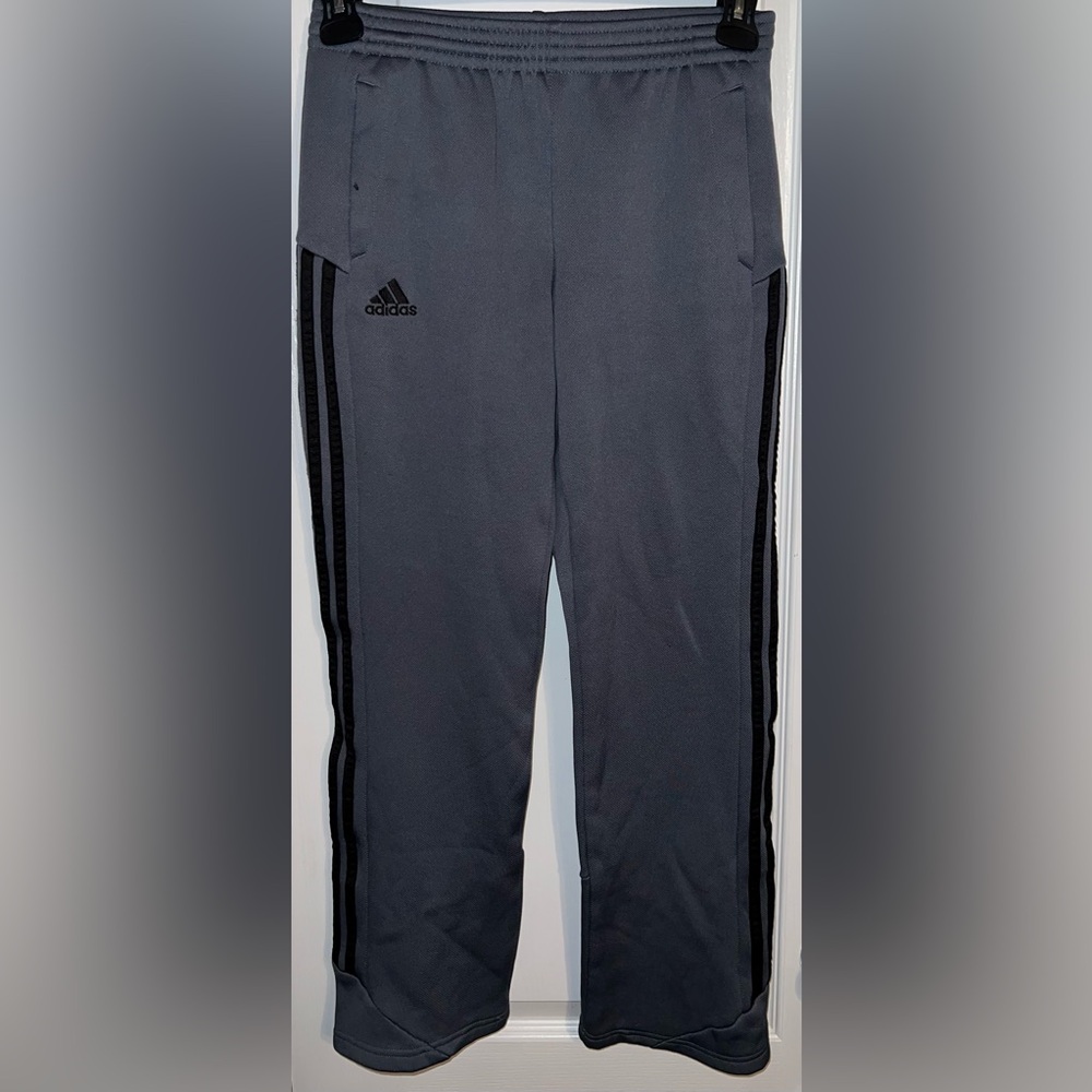 Adidas ClimaWarm Gray & Black Track Pants Sweatpants Size S